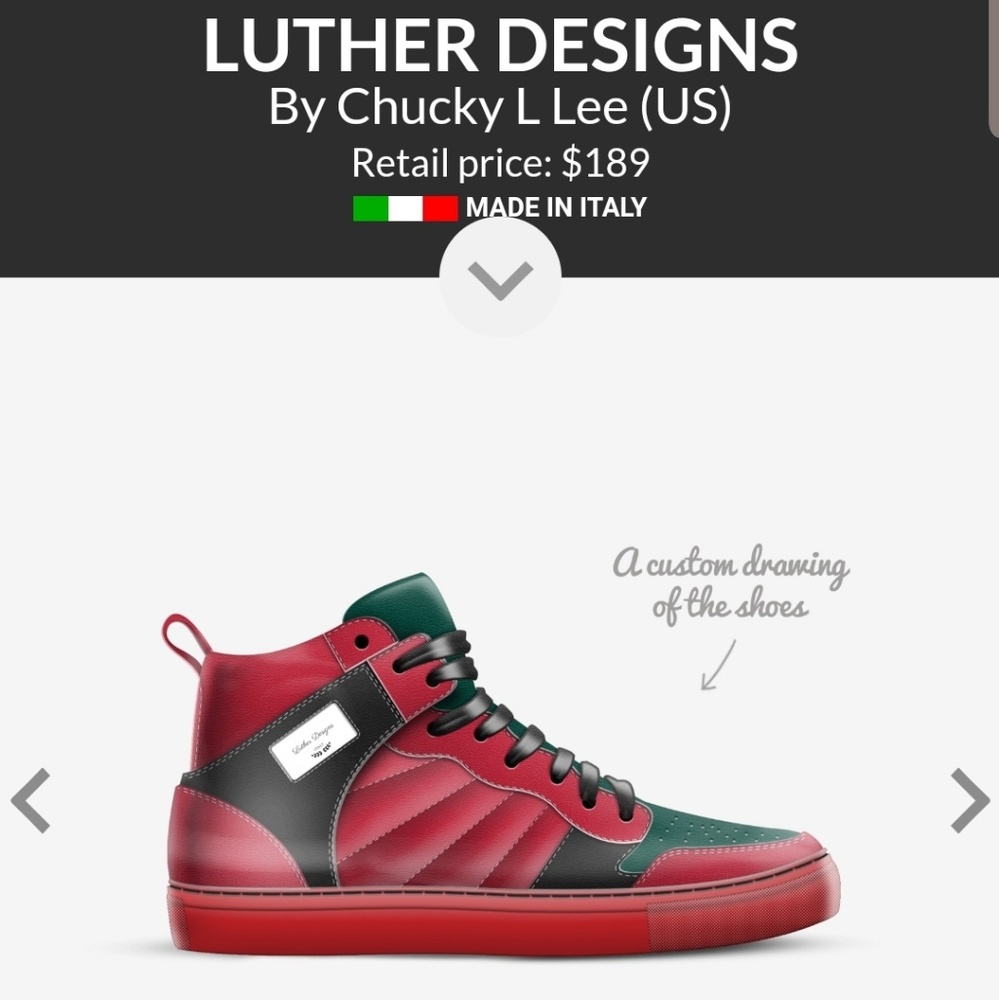Luther-designs athletic sneakers (brand new)